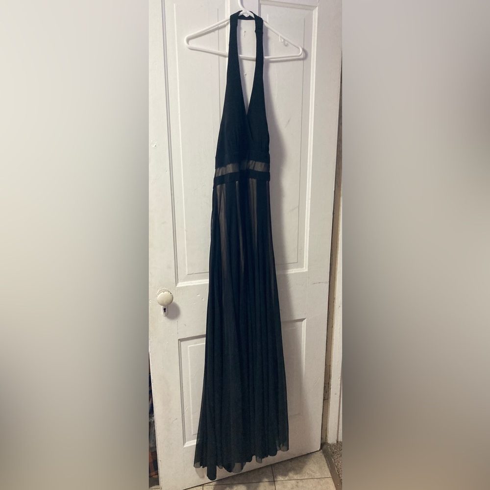 Long Black Halter Dress